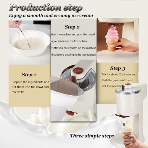Haushalts-Eismaschine,Softeismaschine,automatische Mini-Frucht-Softeismaschine für die Küche zu Hause, tragbare Mini-Mixer-Eismaschine-220V – Bild 5
