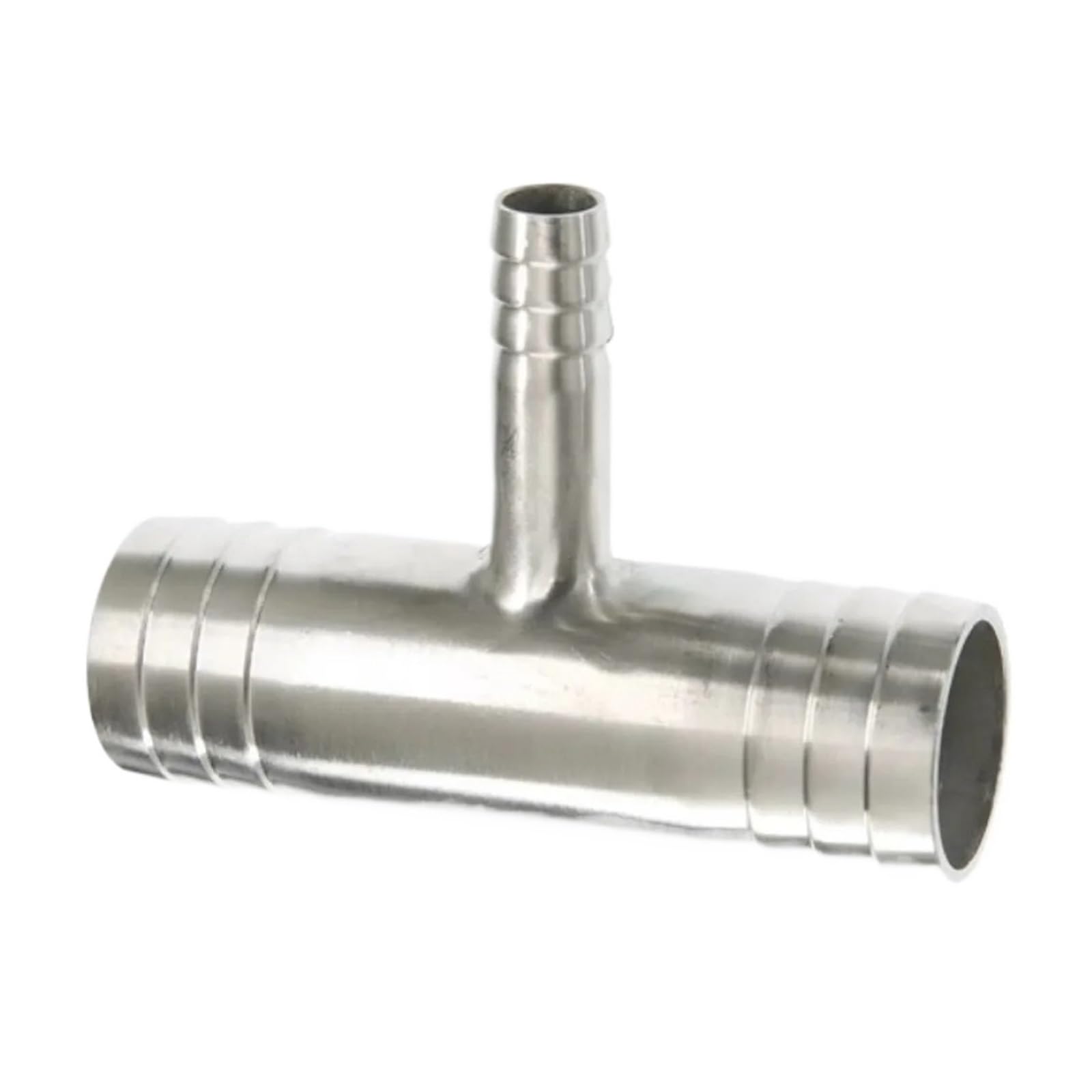 MQXFCZUX 12-8-12mm Hose Reducer Tee 3 Ways Splitter 304 Stainless Steel Hosetail Connector Coupler Fitting MQXFCZUX