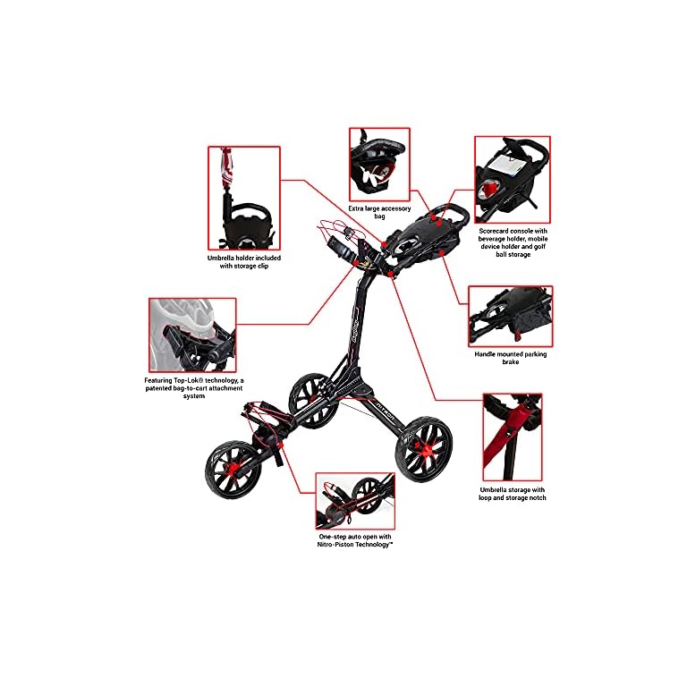 BagBoy Nitron Golf Push Cart Pro Shop Style