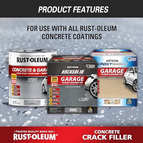 Rust-Oleum Concrete Crack Filler Epoxy 9 oz Gris miniatura 4