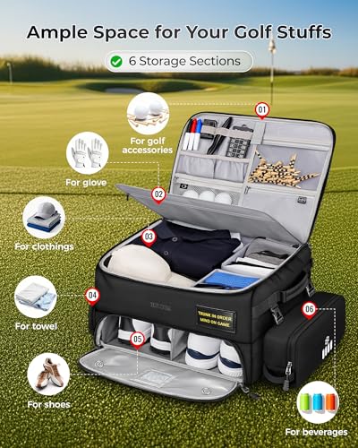 YOREPEK Golf Organizer with Insulated Pouch