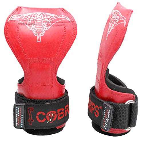 Image of Cobra Grips Weight Lifting Gloves with Adjustable Neoprene Padded Wrist Wraps - Heavy Duty Alternative to Power Lifting Hooks for Deadlifts