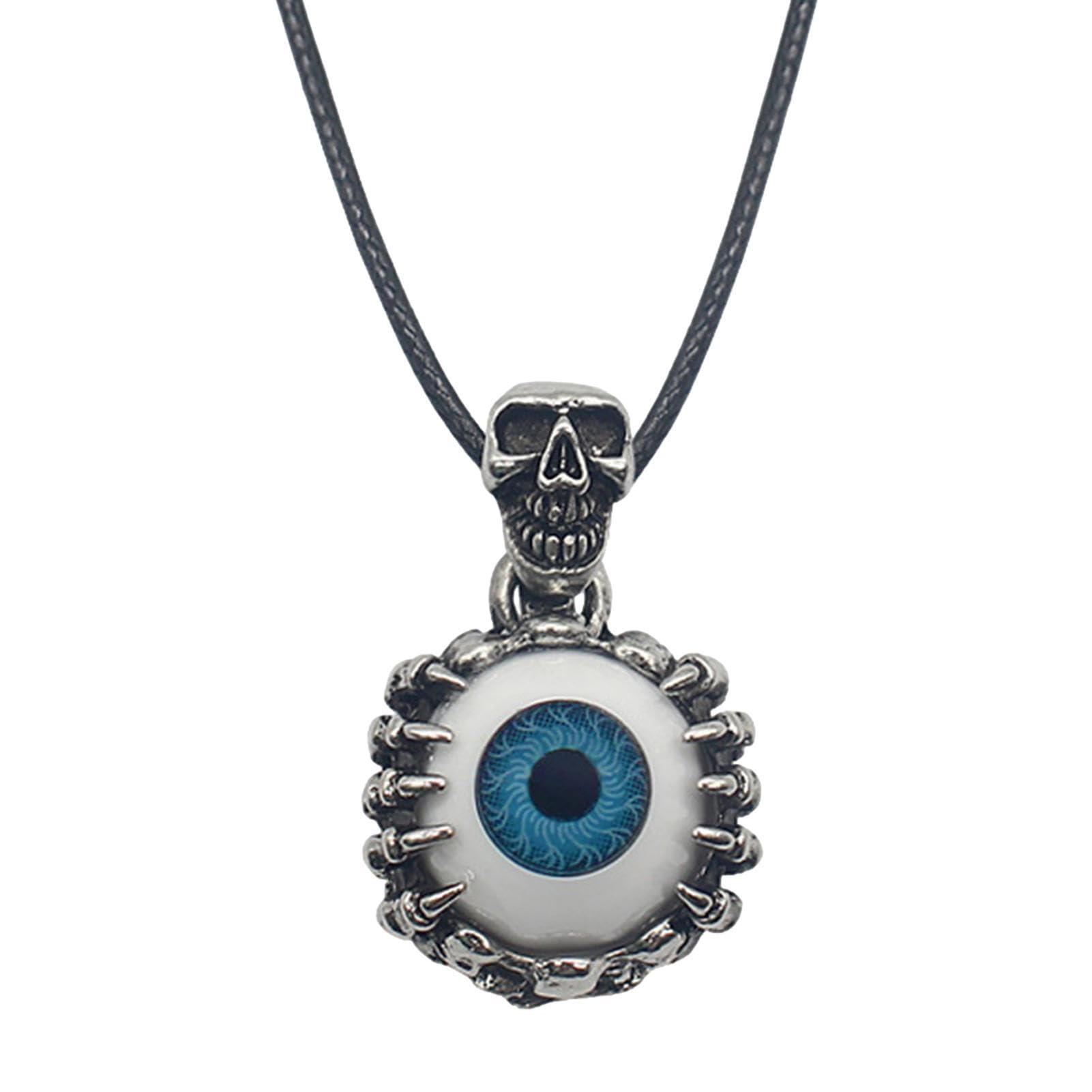 Amazon.co.jp: [Mechesa] 男性用目玉ネックレス - 合金ハロウィーン