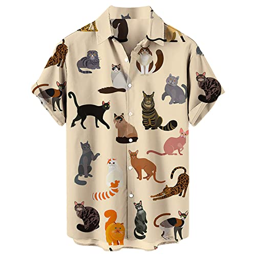 Chemise hawaïenne homme à fleurs look été décontracté pour la plage