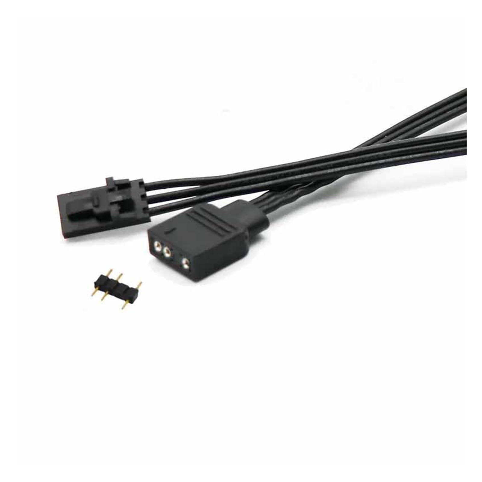 Chunsu Fan RGB Adapter Cable Lighting Node HD/LL120 140 3Pin/4Pin Fan to 5V 3Pin Stripe Cable-50cm(3p M to RGB)