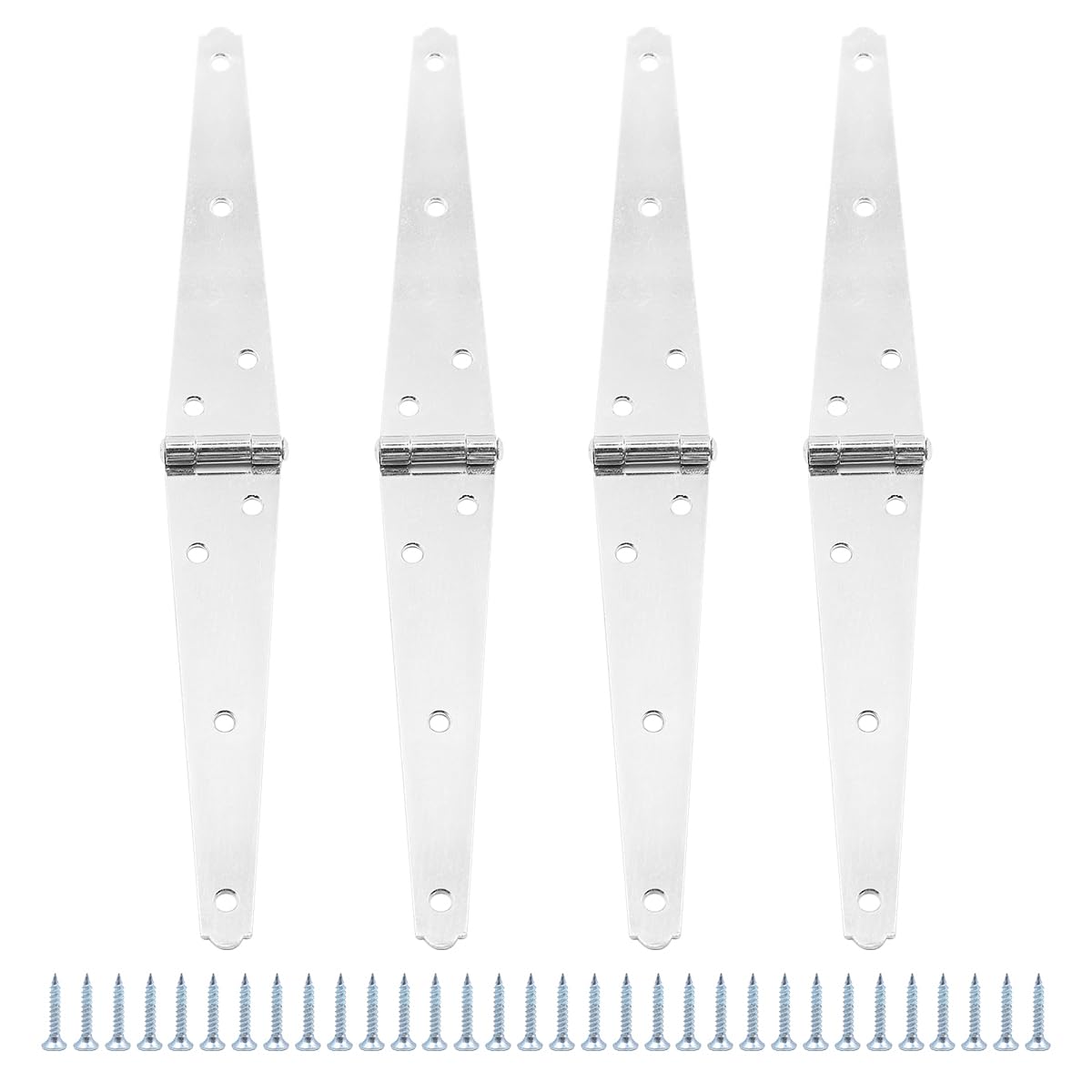 Set of 4 ZONADAH Garden Shed Door Gate Strap Hinges