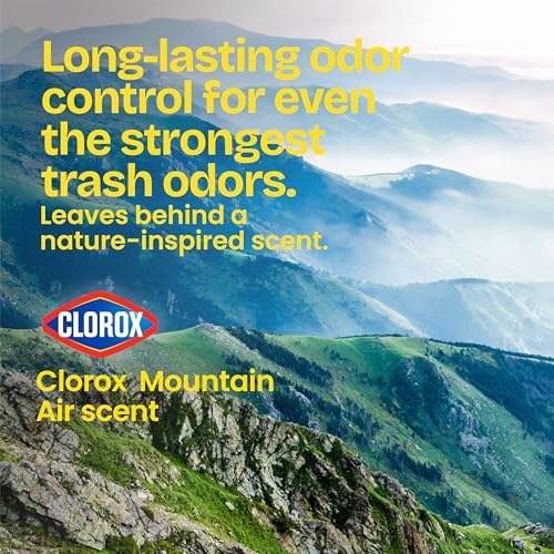 Image of Glad Large 30 Gallon Trash Bags, Clorox Mountain Air Heavy Duty Garbage Bags, Forceflex with Drawstring, 25 Count (Packaging May Vary)