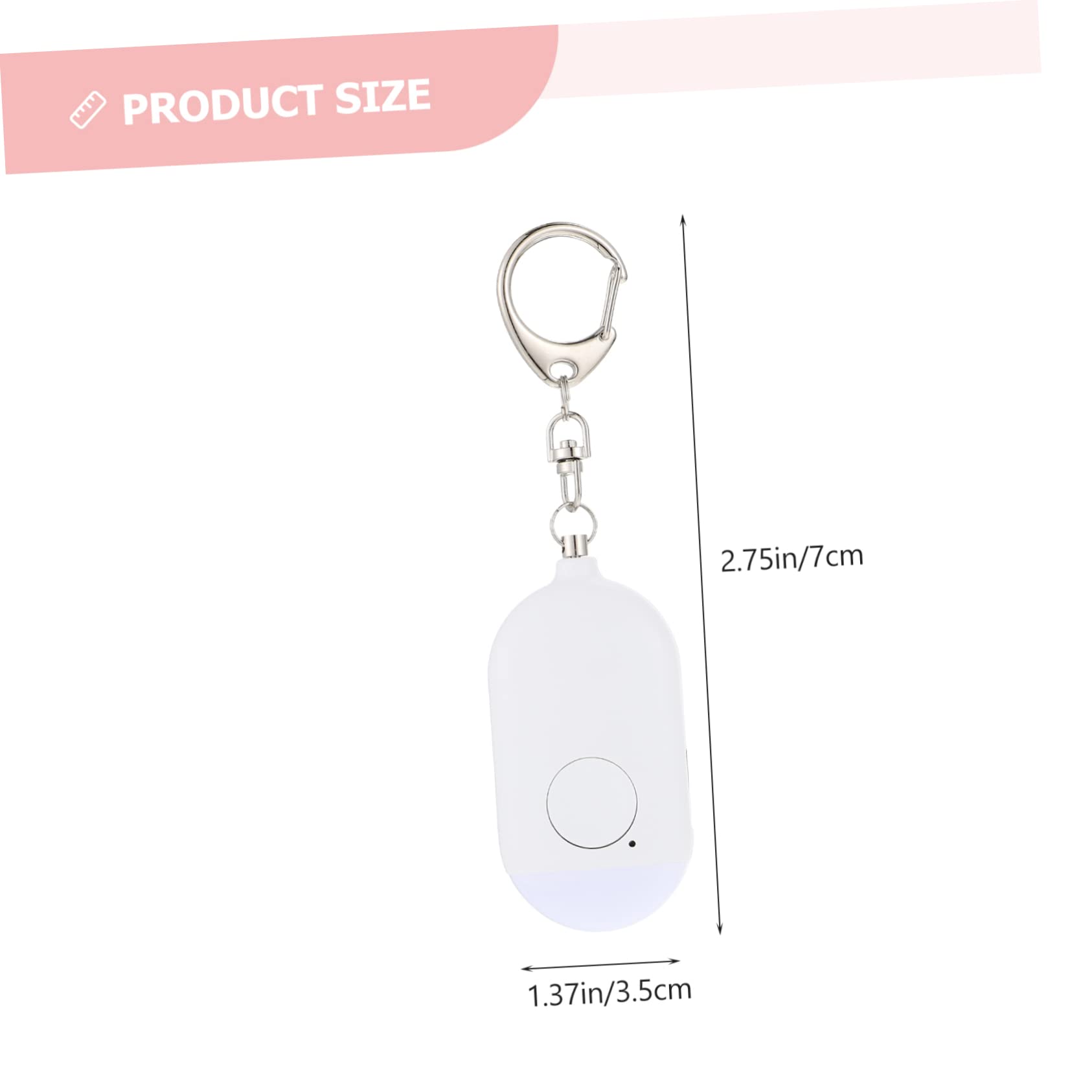 Uonlytech 3 Ensembles D'Alarme Anti-Loup Abs Blanc Réveil Intelligent