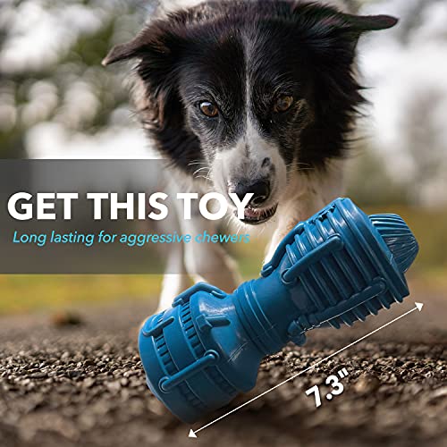 EASTBLUE Dog Squeaky Toys for Aggressive Chewers: Rubber Puppy Chew Toy with Squeaker Almost Indestructible and Durable Toy for Medium and Large Breed - Image 6
