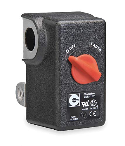 Condor USA, INC Air Compressor Pressure Switch; Range: 25 to 160 psi, Port