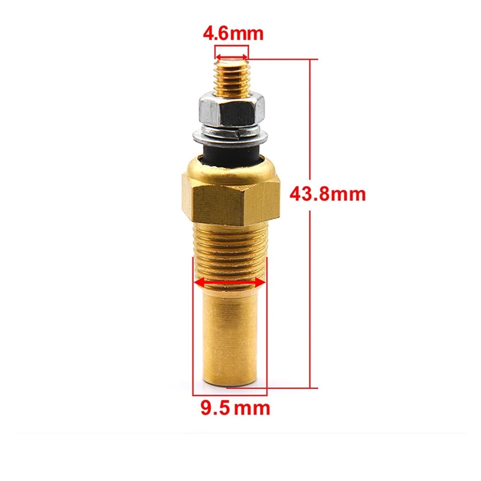 Cyfrowy miernik 3 w 1 52 mm z alarmem, 0~120 ℃ Wskaźnik temperatury wody + miernik ciśnienia oleju + woltomierz 0-10 bar Czujnik ciśnienia oleju Wysoka widoczność(BB)