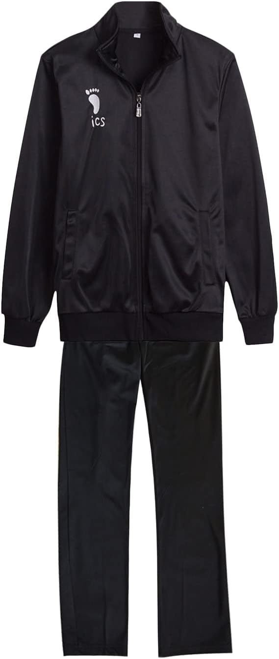 TWSTIVKarasuno High School Uniform Volleyball Jersey Cosplay Sportswear Jacket with Pants