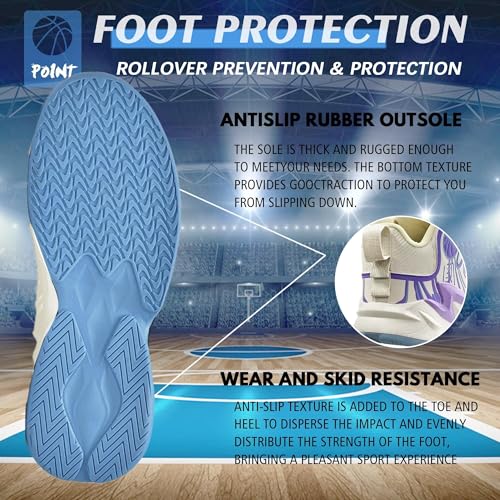 Men's Basketball Shoes are Breathable Fashionable Athletic Non Slip Wear-Resistant Training Boots4