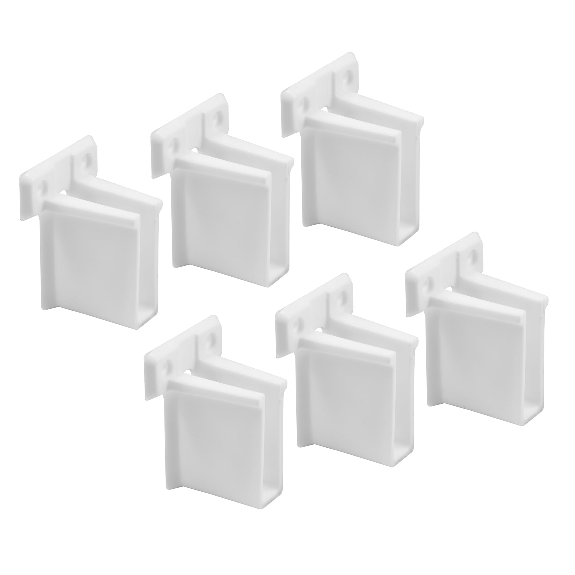 Prime Line estante de alambre mp7016 final soporte, pack de 6