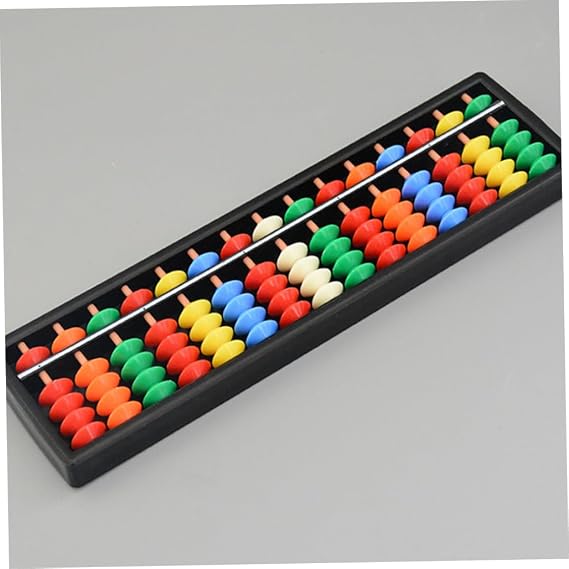 Abacus Chinese 15-Digits Abacus Mathematical Soroban Children's Math Calculation Tool for Children Calculating and Arithmetic Mathematic Education..