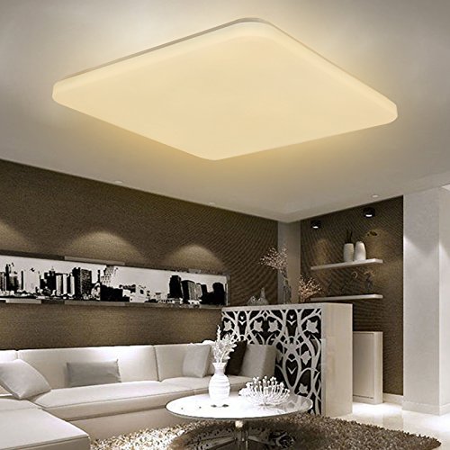Preisvergleich Produktbild SAILUN 36W Warmweiß Deckenleuchte Quadra Ultraslim LED Deckenlampe Wandlampe Panel Lampe Energiespar Flurlicht für Wohnzimmer Lampe Schlafzimmer Küche Licht Weiß (36W Warmweiß)