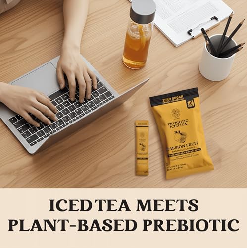 Image of Harmony Passion Fruit Prebiotic Black Iced Tea, 10 Sticks
