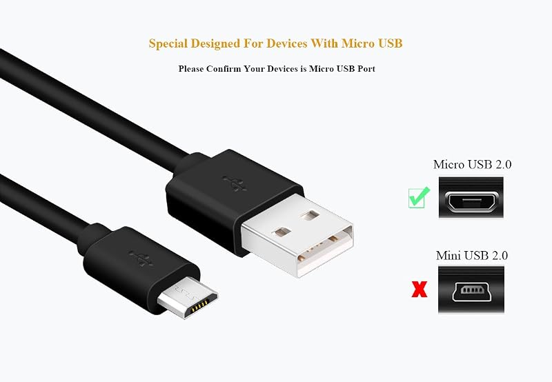 MaxLLTo® 6ft USB Charger Charging Cord Cable for Mophie Juice Pack Air Plus Helium