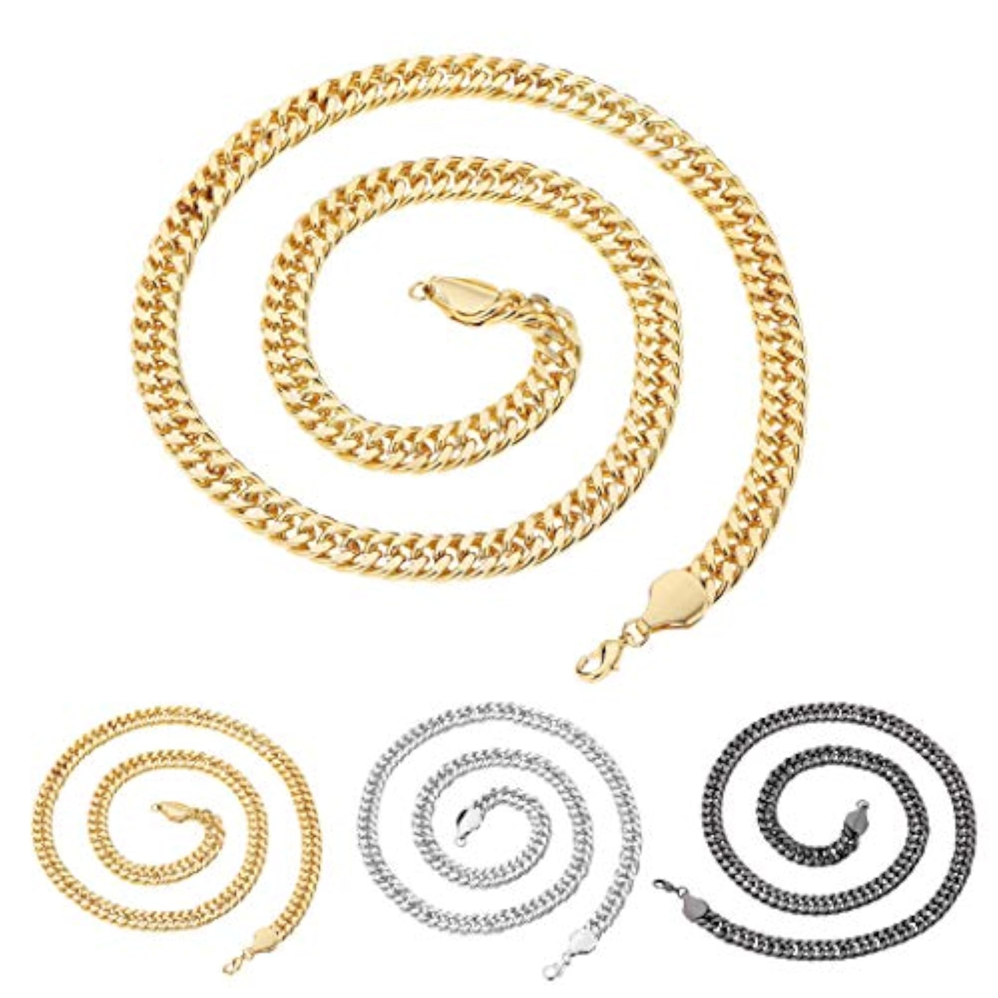 Men's Simple Flat Iron Chain Necklace