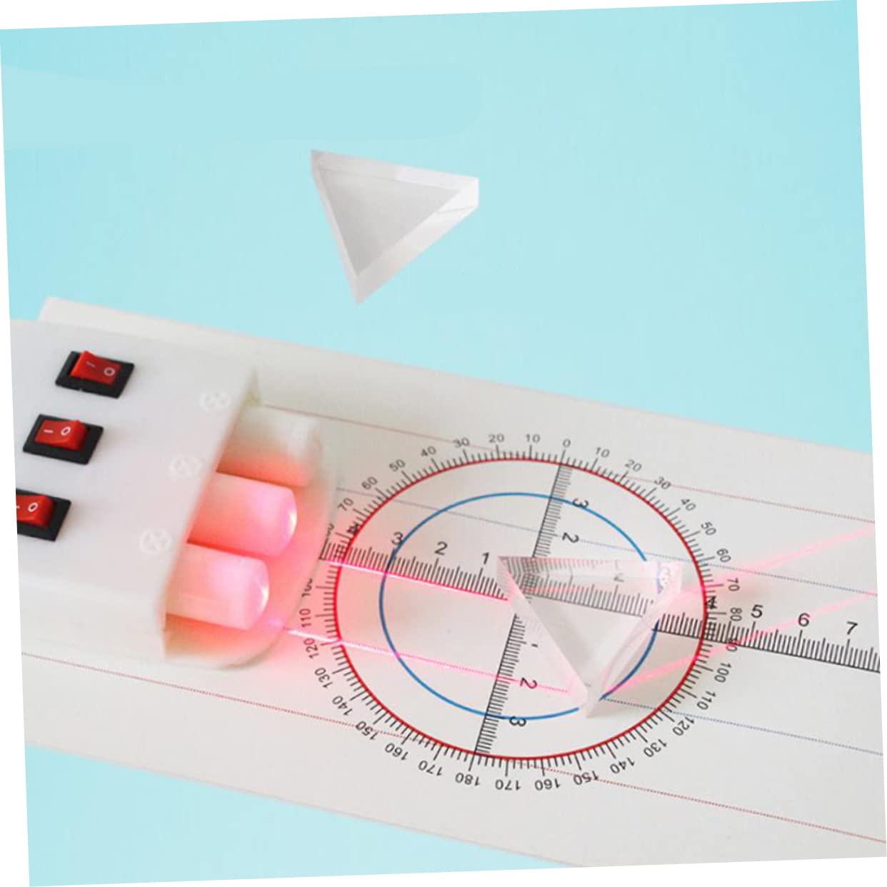 iplusmile Démonstrateur De Réfraction De La Lumière Ensemble D'Apprentissage Physique Kit D'Expérience D'Optique Physique Démo De Réflexion De La Lumière Démonstrateur De Réfraction