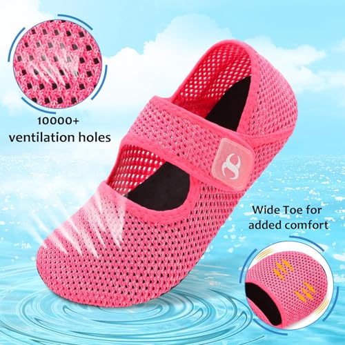 Image of Water Shoes for Women Men Barefoot Beach Swim Aqua Socks Summer Wide Slides Sandals Quick Dry Pool River Sea Sock Shoes