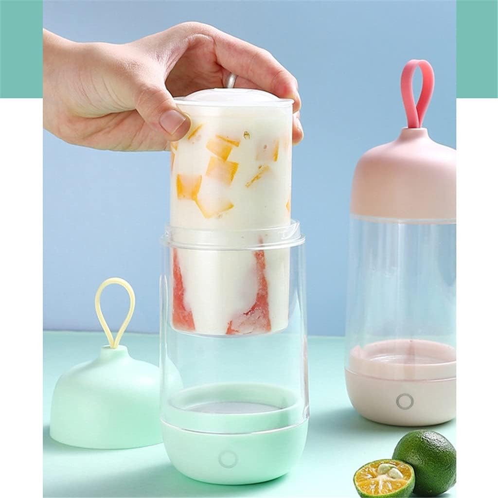 Portable Usb Yogurt Maker Automatic Glass Liner Cup Yoghurt Fermenting Machine Sour Cream Fermenter (Color : Pink) (Green)