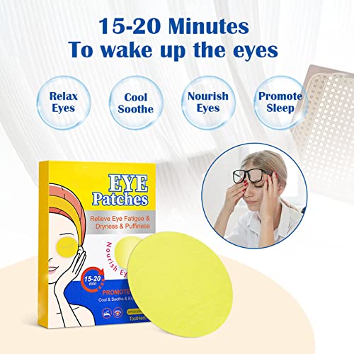 10 Pares De Compressas Frias De Ervas, Adesivo Para Os Olhos, Alívio Da Fadiga, Elimina Edema, Resfr