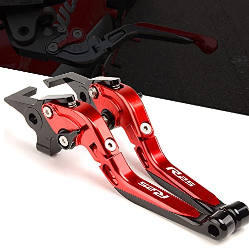 Para Yamaha YZF R25 2013-2017 2018 Acessórios de motocicleta CNC Ajustável Extensível Dobrável Alava