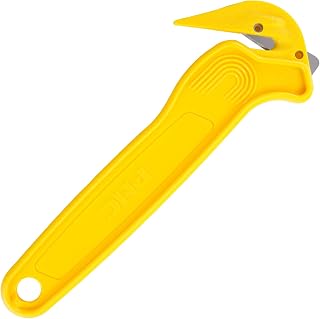Pacific Handy Cutter DFC364NSF Yellow: NSF Certified Food Safe Disposable Film Cutter & Bladeless Tape Splitter for Shrink Wrap, Bags & Boxes