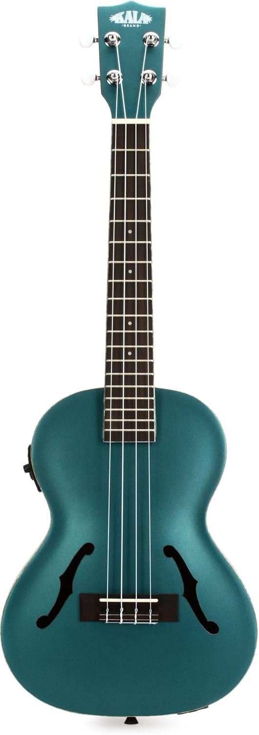 Kala Brand Music Co., 4-String Ukulele, Green, Tenor (KA-JTE-BKGN)