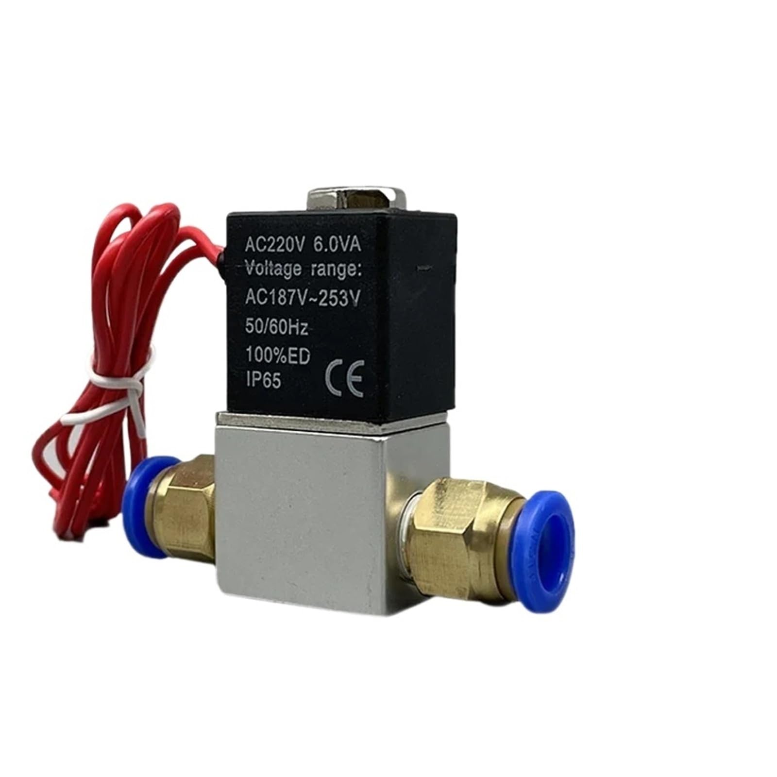 Électrovanne pneumatique 24V contre les fuites d'air avec raccord rapide PC 4mm