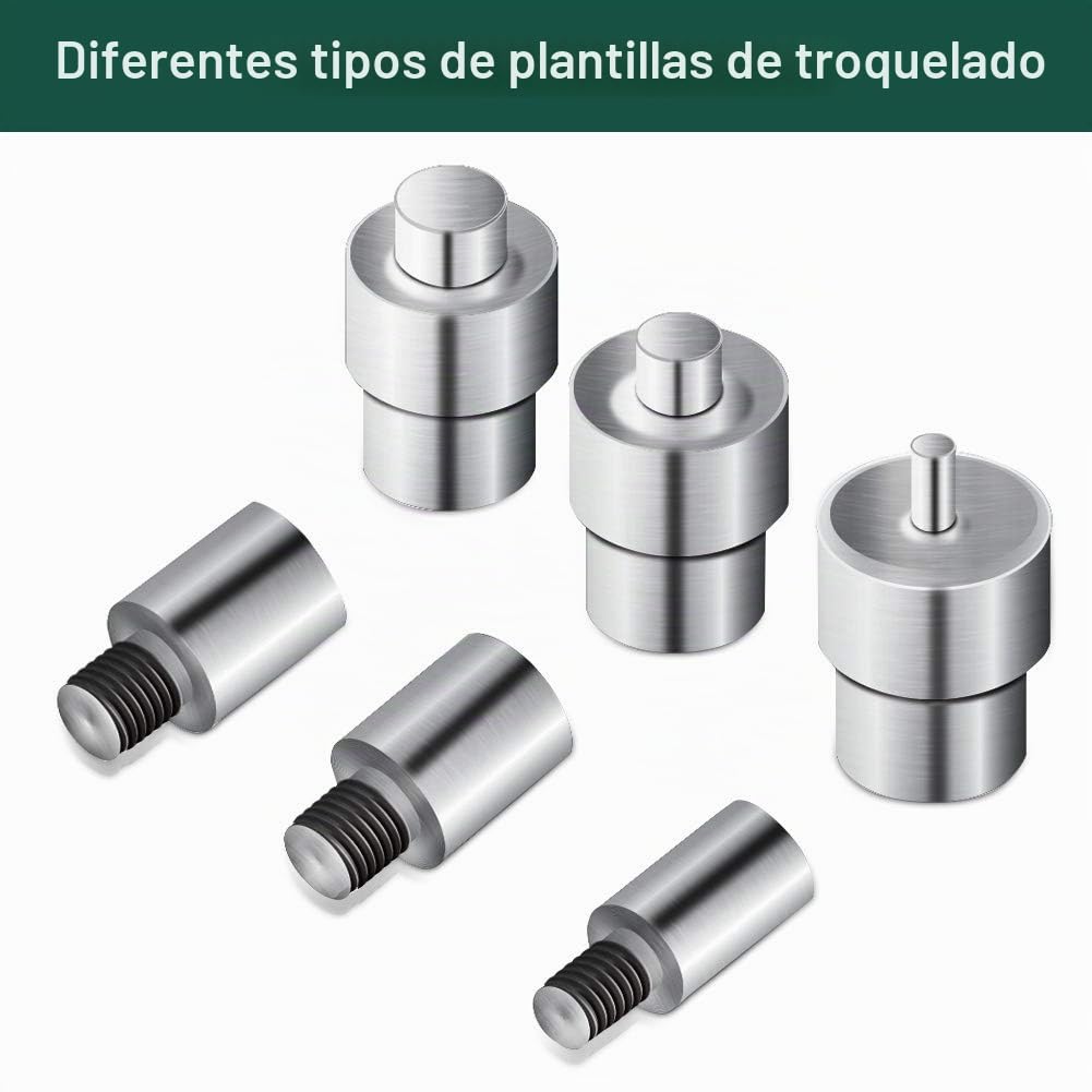 Kit de Ojales Manuales para Manualidades y Fabricación de Letreros 1500 Piezas con 3 Troqueles de 6 10 12 mm Alta Precisión y Fácil Uso