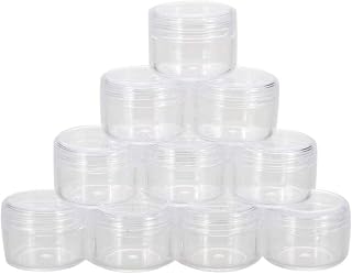 R. D. Traders 24Pcs 10g/ml Cosmetic Empty Jar Pot Eyeshadow Makeup Face Cream Container Transparent Price In India