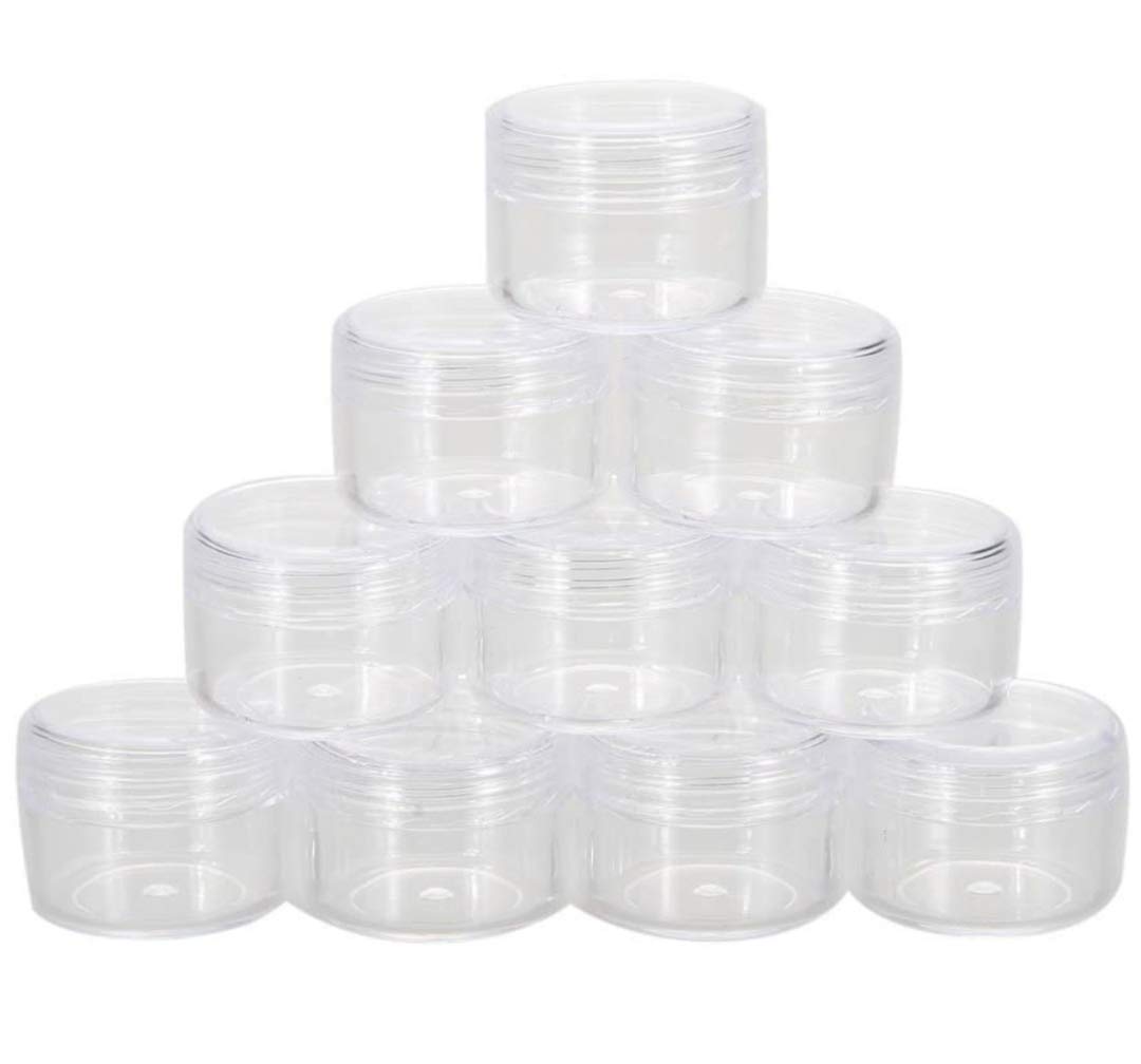 R. D. Traders 24Pcs 10g/ml Cosmetic Empty Jar Pot Eyeshadow Makeup Face Cream Container Transparent - Review, Price and Buying Guide