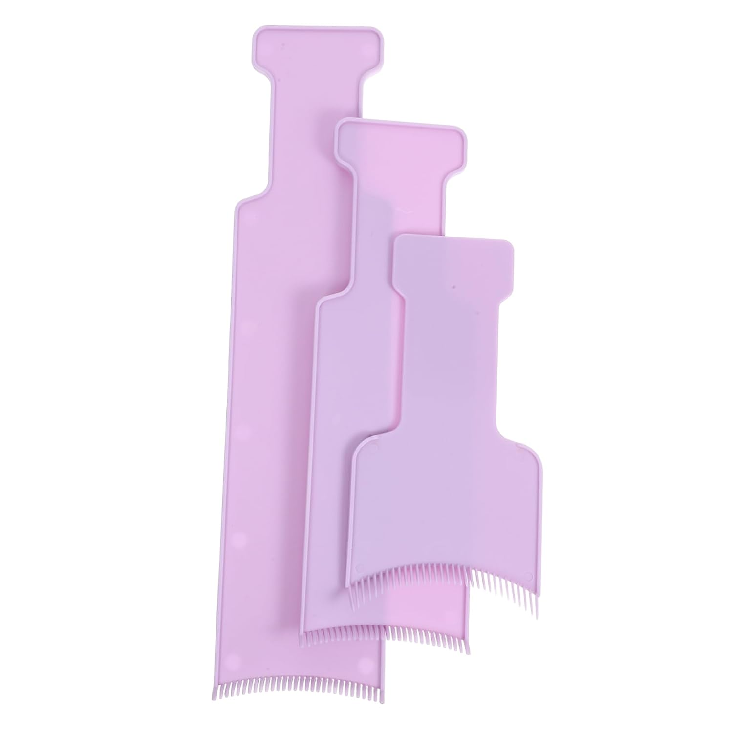 3pcs Perm Board Hairdressing Tools Professional Hair Dye Board Highlighting Paddle for Long Hair