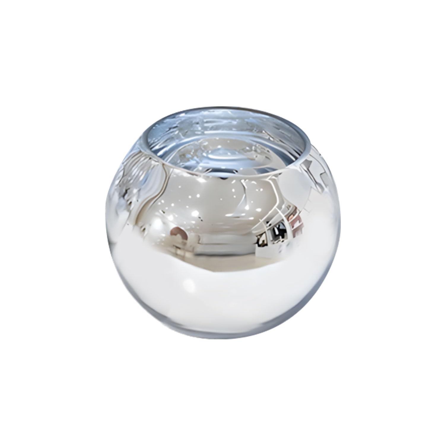 Tsophreniq Hand Blown Round Vase with Protective Layer Perfect for Classroom Enhancement and Floral Displays Wedding Centerpiece Vase