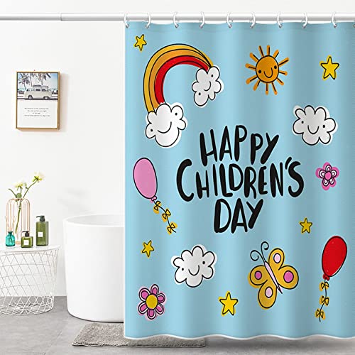 Rideau douche 240x200 polyester grand format fleurs papillons