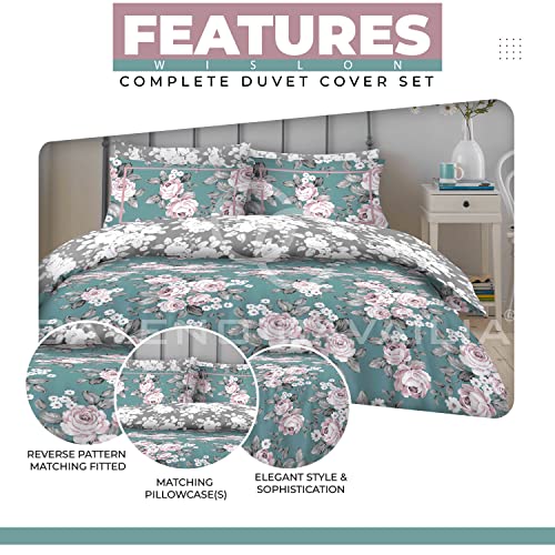 GC GAVENO CAVAILIA King Size Duvet Cover Sets With Fitted Sheet - Polycotton Complete Bedding Set including Pillow Cases - Image 2