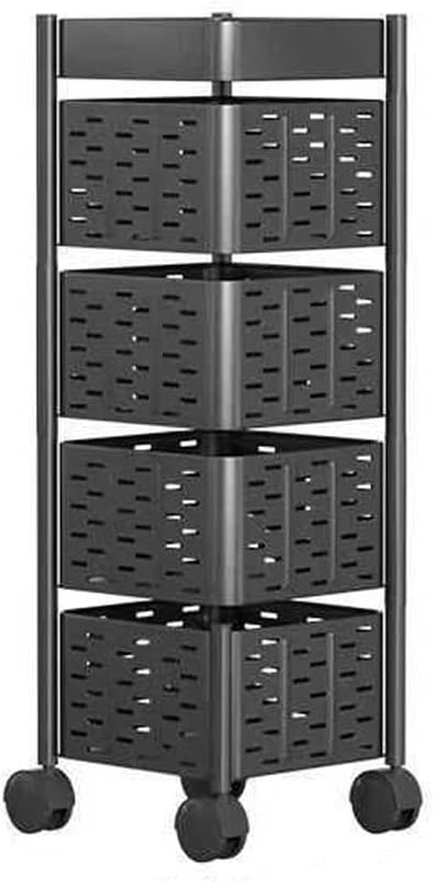 Amazon.com: Rotating Storage Rack for Kitchen Bathroom Storage Basket ...