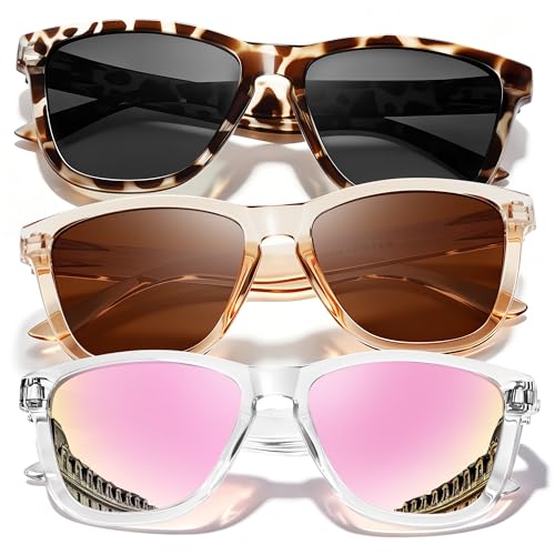 Image of Polarized Sunglasses for Women Trendy Womens Sunglasses Classic Retro Designer Sun Glasses UV Protection Shades
