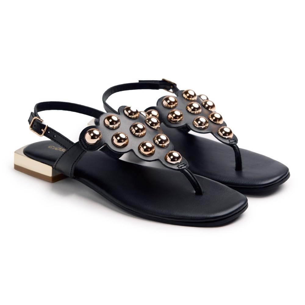 GIOSEPPO Kaduna, Women's T-Strap, Black, 37 EU