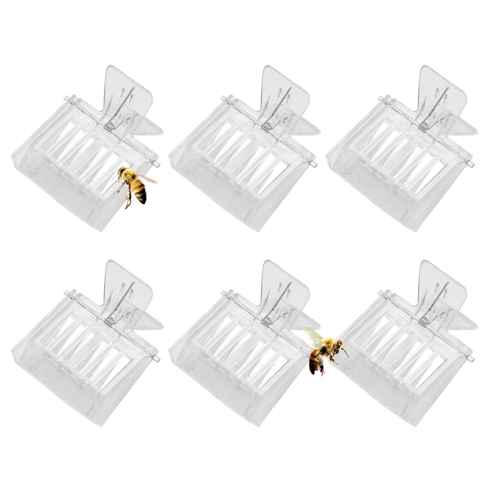 Jnchdghwa Book Type Queen Cage Beekeeping Clip Beekeeping Tool Plastic Bee Cage Clip Catcher Beekeeping Tool