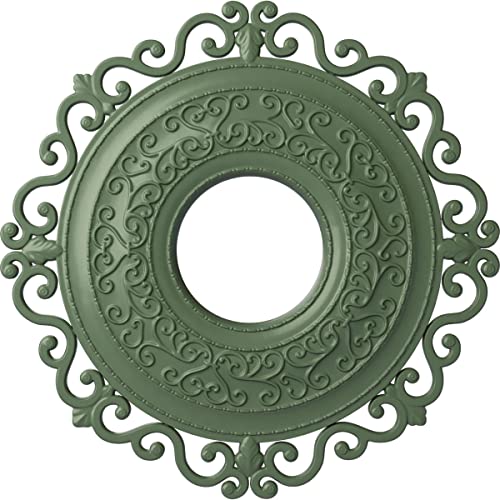 Ekena Millwork CM22ORAGF Orrington Ceiling Medallion, Athenian Green
