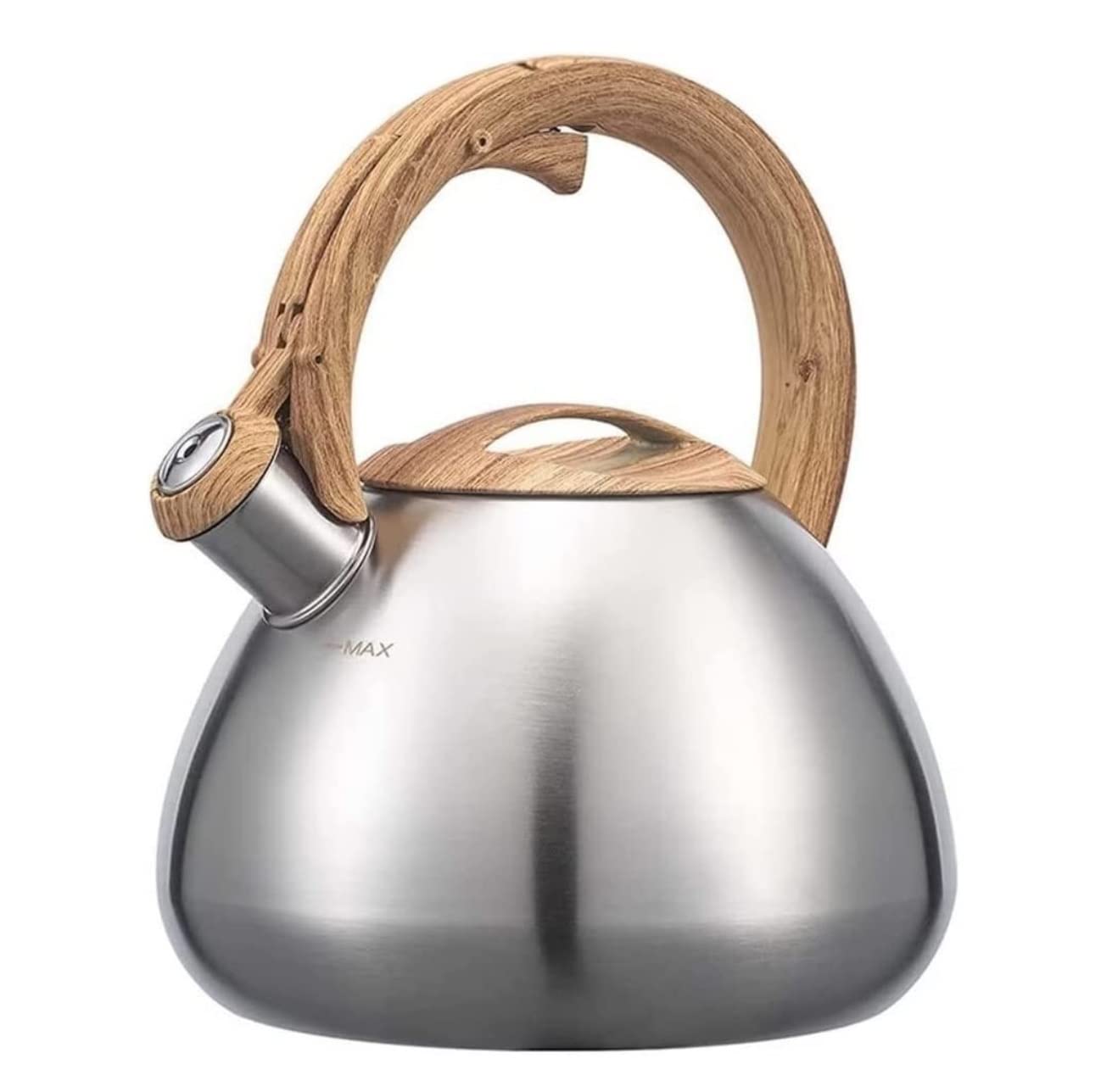 Tetera Tipo Cocinas Hervidor Silbante De Acero Inoxidable 2,5 L, Tetera Para Estufa Cocina, Para Acampar, Para Gas, Inducción Calentar Agua Té(A)