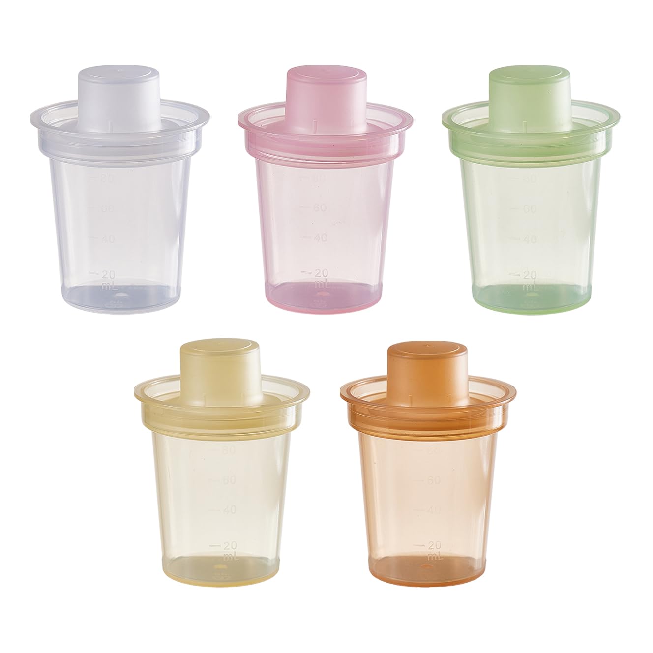 SNOWIE SOFT® 5Pcs Portable Baby Milk Powder Dispenser Food Containers 80ml, Food Grade PP BPA-Free, Travel Baby Formula Container with Seal Lid, Multipurpose Food Containers for Home& Outdoor-image-40