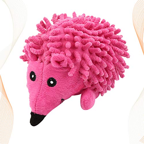 Pets Sound Toy Cartoon Pelúcia Hedgehog Dog Toy Squeaky Toys Chew Bite Toy Pet Supplies (Rosa) para