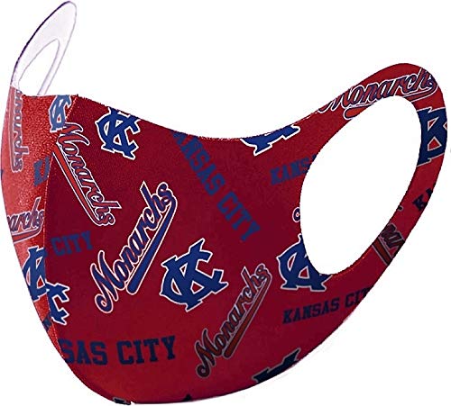 Big Boy Kansas City Monarchs S1 Summer Poly Fashion Face Mask [Red] - ID#29643