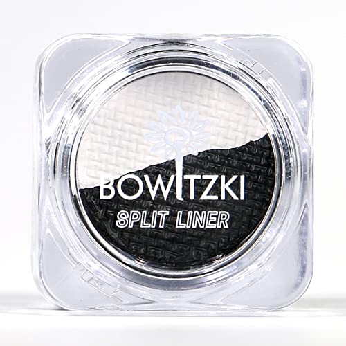 Bowitzki Halloween Water Activated Split Cake Eyeliner Retro Hydra Liner Makeup White & Black Color