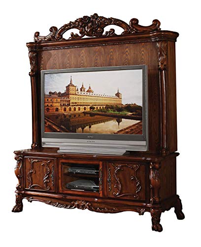 ACME Dresden Entertainment Center, Cherry Oak Finish ACME Dresden Entertainment Center, Cherry Oak Finish
