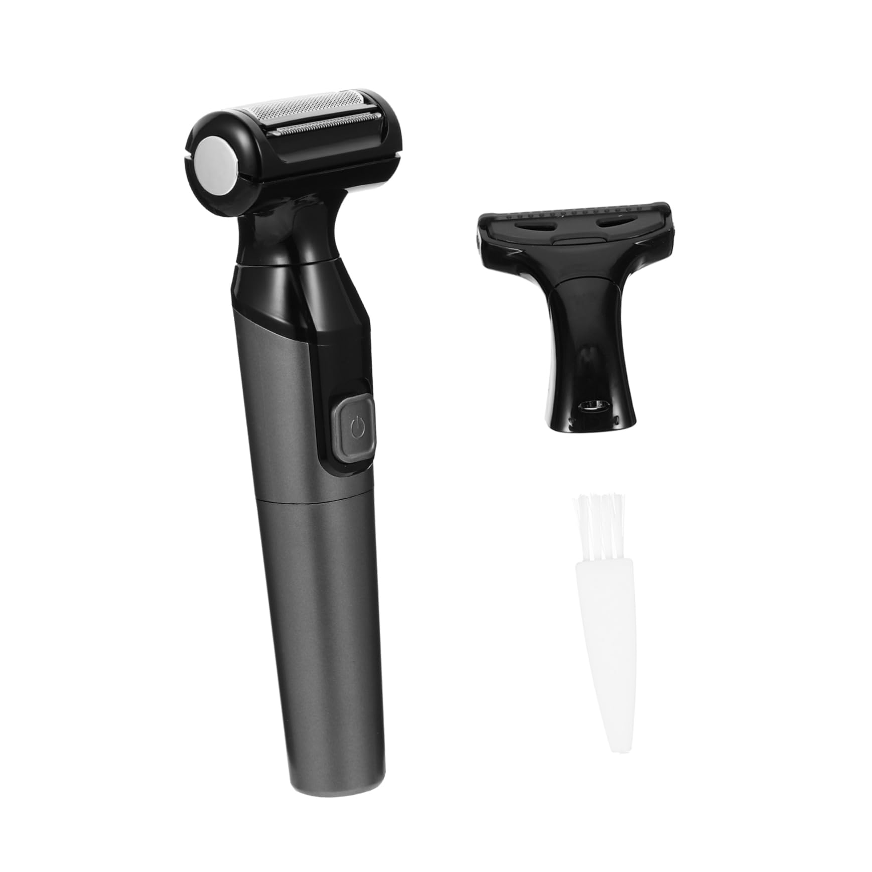 Rasoio Elettrico da Donna 2 in 1 Depilatorio per Corpo 3 Lame Black, Rasoio Indolore Portatile a Batteria per Ragazze e Viaggi